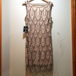 Gorgeous flapper regency style beaded dress